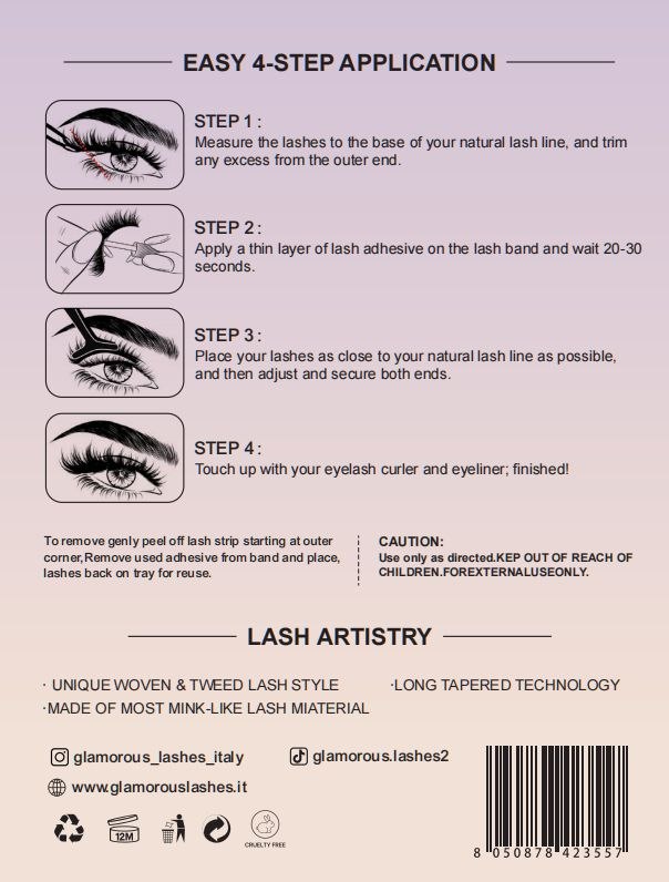 Glamorous Lashes Multipack Luxury Mink 3D Prestige – Ciglia Finte Effetto Volume