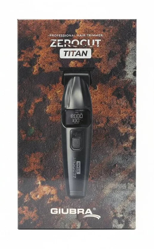 GIUBRA Tagliacapelli zerocut titan base ricarica & display digitale