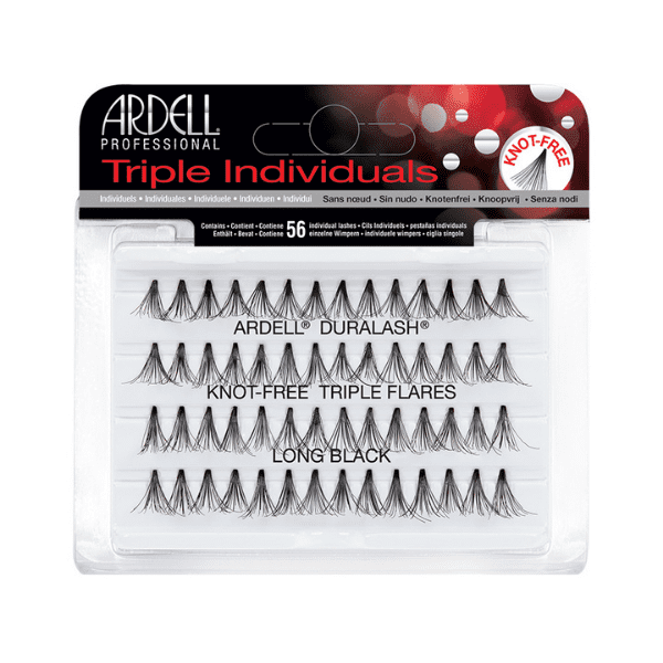 Ardell – Triple Individuals – ciglia a ciuffetto Senza Nodi (Diverse Lunghezze)
